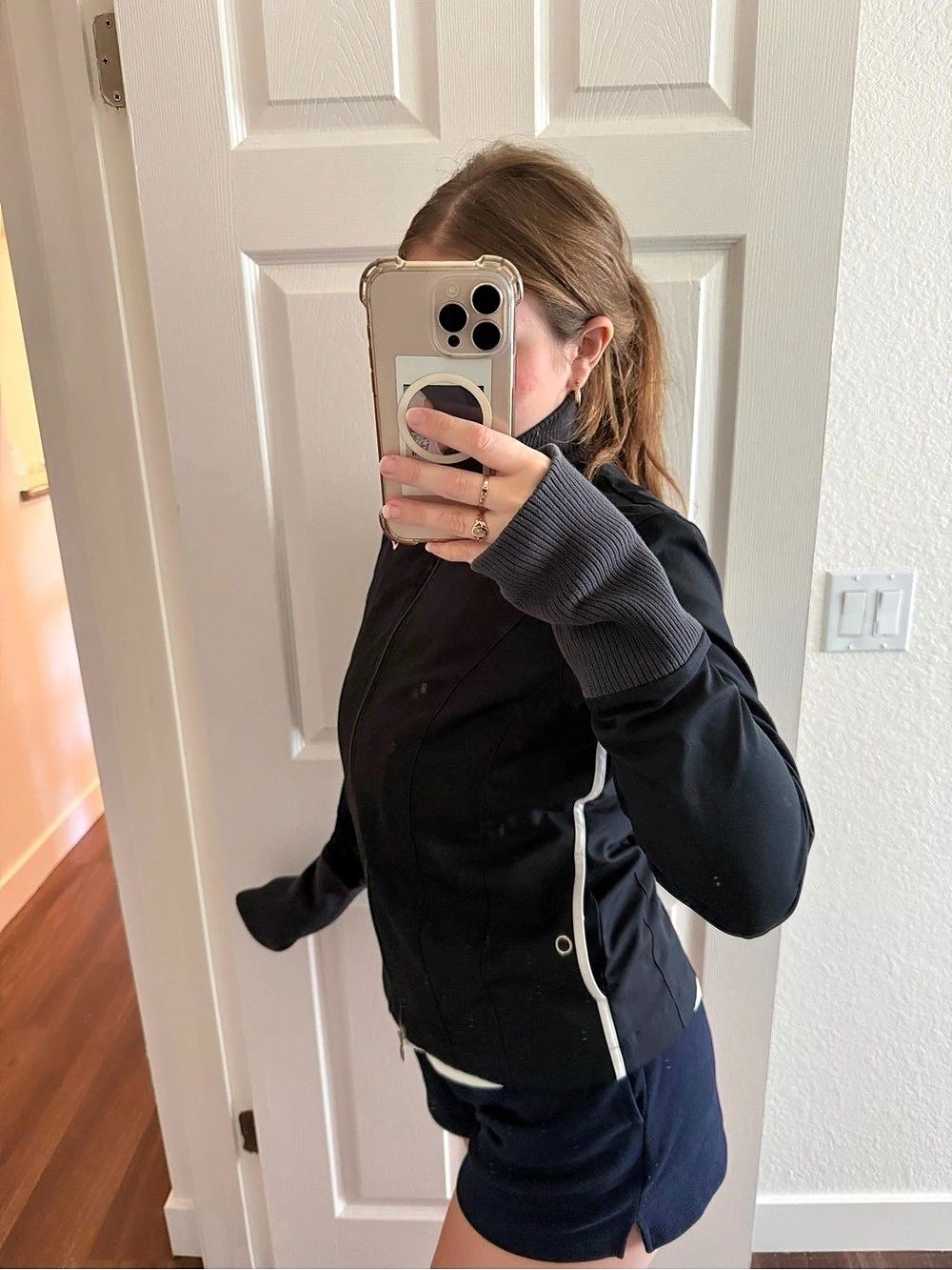Nike Full Zip Ribbed Collar Jacket - Picture 7 of 7